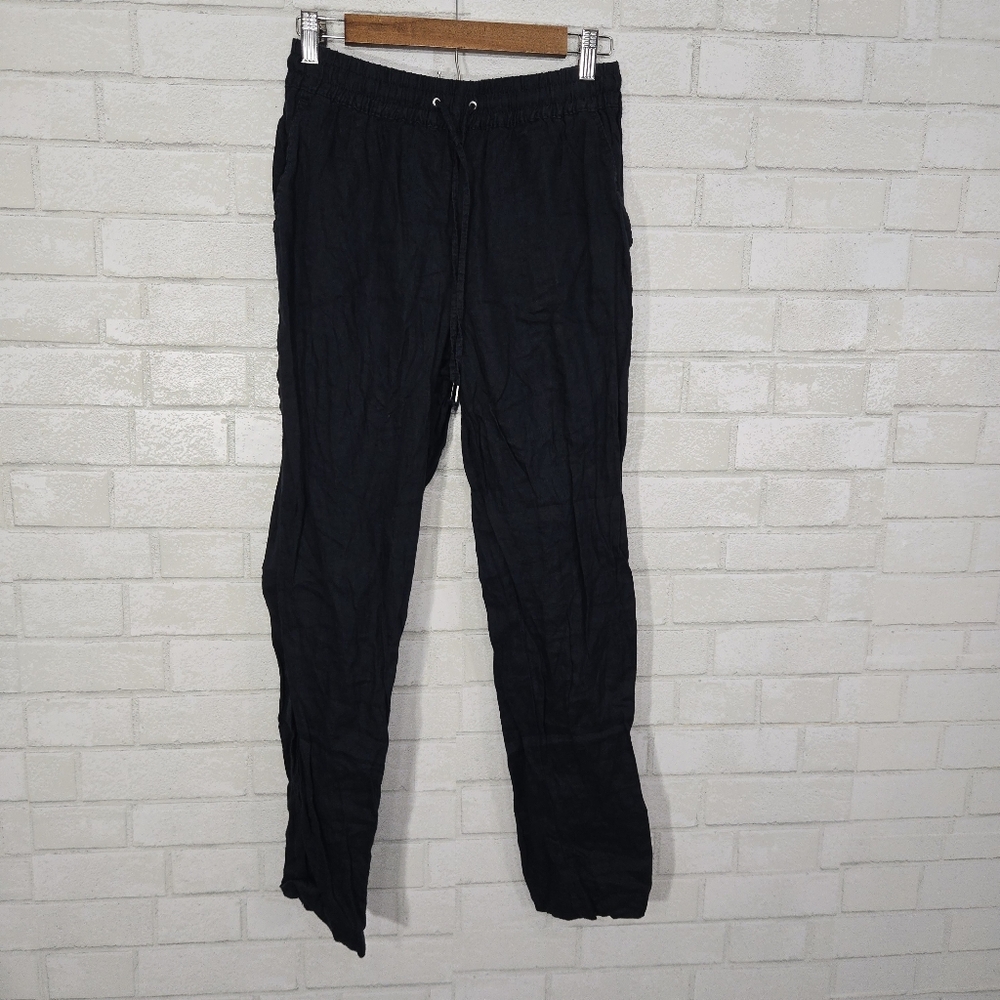 H&M Navy linen bottoms
